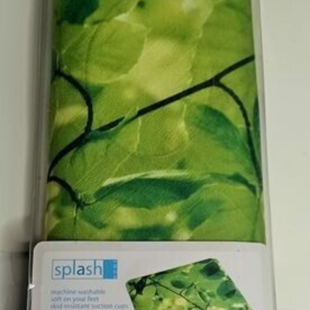 Washable Mat for Bathtub, Skid Resistant Suction Cups-Soft - 16"x27" Splash